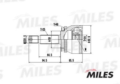 ШРУС наружный Miles GA20189