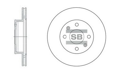 Диск тормозной передний SANGSIN SD2010