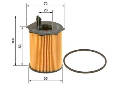 Фильтр масляный BOSCH 1457429238
