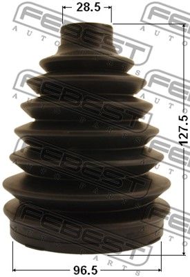 Пыльник ШРУС наружный комплект FEBEST 0217PZ50