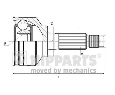 ШРУС наружный NIPPARTS J2830502