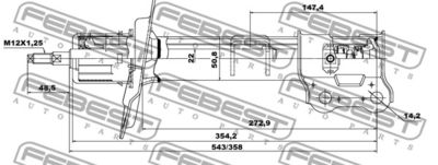 Амортизатор Hyundai/Kia 546513U000FFF