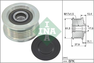 Шкив генератора INA 535002310