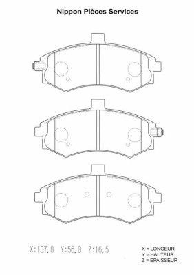 Колодки тормозные дисковые Mando MPH22