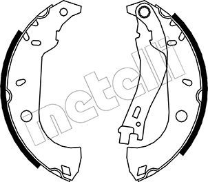 Колодки тормозные барабанные METELLI 530067
