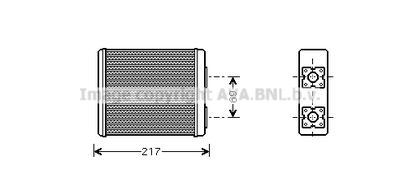 Радиатор отопителя AVA FD6362
