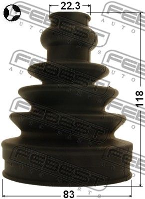 Пыльник ШРУС внутреннего комплект FEBEST 2715S60T
