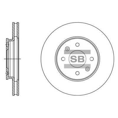 Диск тормозной передний SANGSIN SD1110