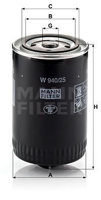 Фильтр масляный MANN-FILTER W94025