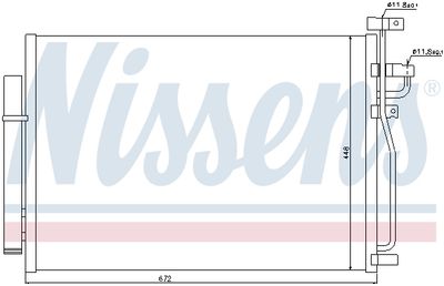 Радиатор кондиционера NISSENS 940010