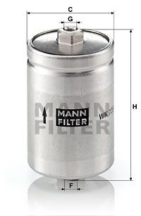 Фильтр топливный MANN-FILTER WK725