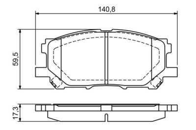 Колодки тормозные дисковые передние BOSCH 0986494218