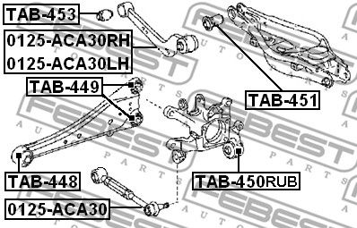 Сайлентблок PARTRA TB5028