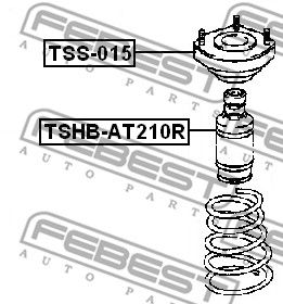 Пыльник амортизатора заднего FEBEST TSHBAT210R