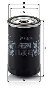 Фильтр масляный MANN-FILTER W71914