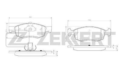 Колодки тормозные дисковые передние Zekkert BS2940