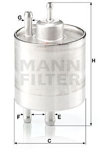 Фильтр топливный MANN-FILTER WK7111