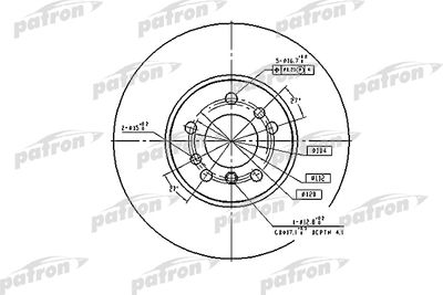 Диск тормозной PATRON PBD4187