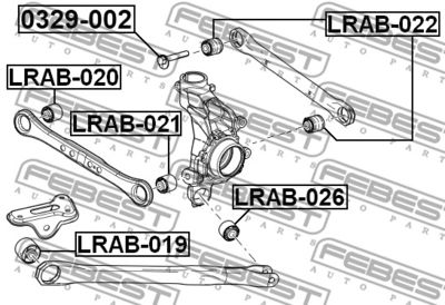 Болт развальный LAND ROVER LR001126