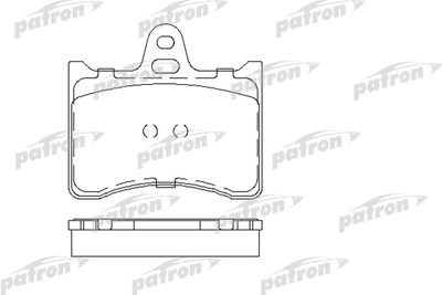 Колодки тормозные дисковые задние PATRON PBP1070