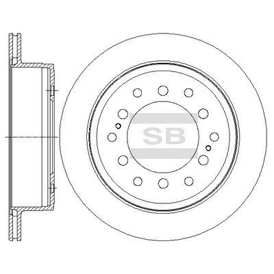 Диск тормозной задний SANGSIN SD4027