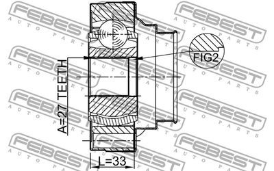 ШРУС внутренний FEBEST 0111ACU10