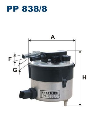 Фильтр топливный FILTRON PP8388