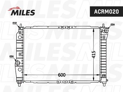 Радиатор Miles ACRM020