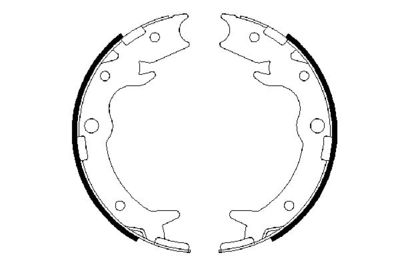 Колодки тормозные барабанные BOSCH 0986487686