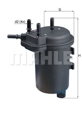 Фильтр топливный MAHLE KL432