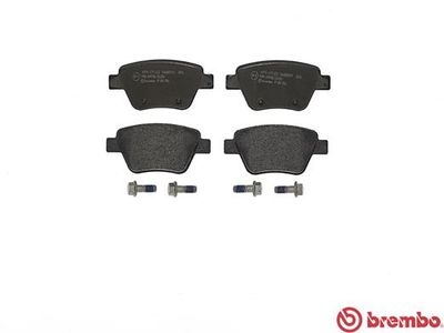 Колодки тормозные дисковые задние BREMBO P85114