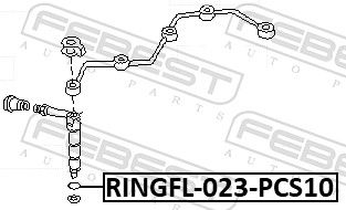 Кольцо уплотнительное NISSAN 166182W200