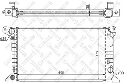 Радиатор системы охлаждения STELLOX 1025090SX