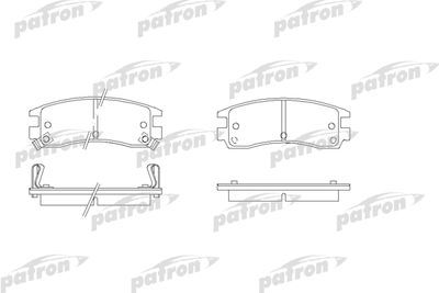 Колодки тормозные дисковые задние PATRON PBP1264