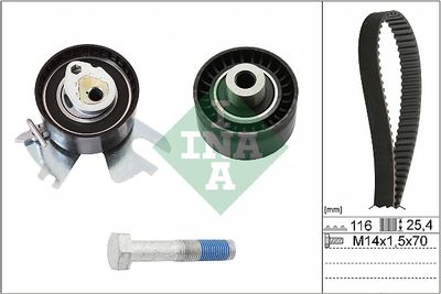 Комплект ремня ГРМ INA 530044910