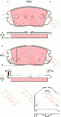 Колодки тормозные дисковые передние TRW GDB3409