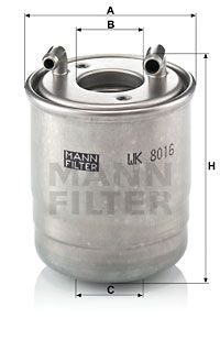 Фильтр топливный MANN-FILTER WK8016X