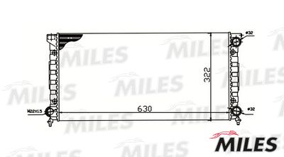 Радиатор Miles ACRM127