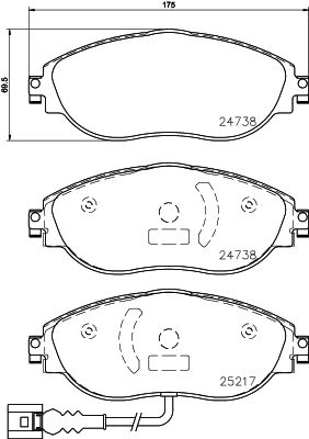 Колодки тормозные дисковые BREMBO P85144X
