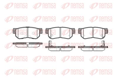 Колодки тормозные дисковые REMSA 074612