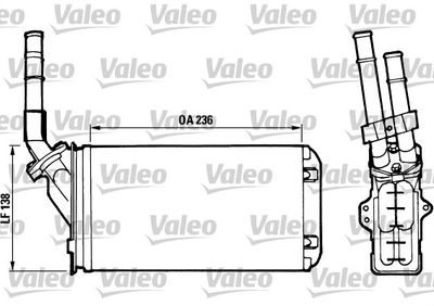Радиатор отопителя VALEO 812002