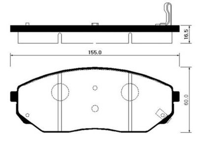 Колодки тормозные дисковые передние HSB HP1017