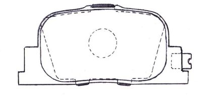 Колодки тормозные дисковые задние AKYOTO AKD0510