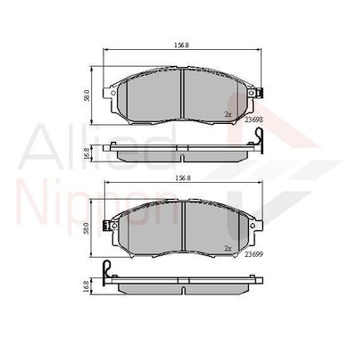 Колодки тормозные дисковые передние ALLIED NIPPON ADB31524