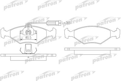 Колодки тормозные дисковые передние PATRON PBP912