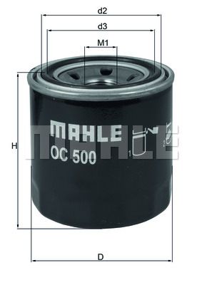 Фильтр масляный MAHLE OC500