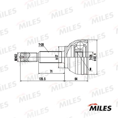 ШРУС наружный Miles GA20125