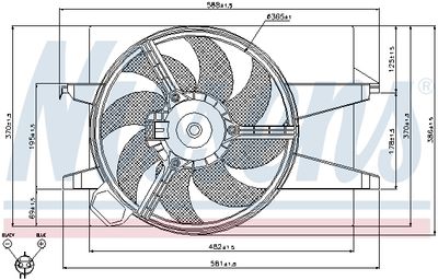 Вентилятор радиатора NISSENS 85029