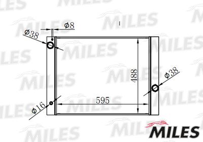 Радиатор Miles ACRB116