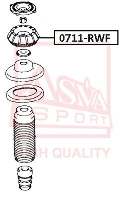 Опора амортизатора ASVA 0711RWF